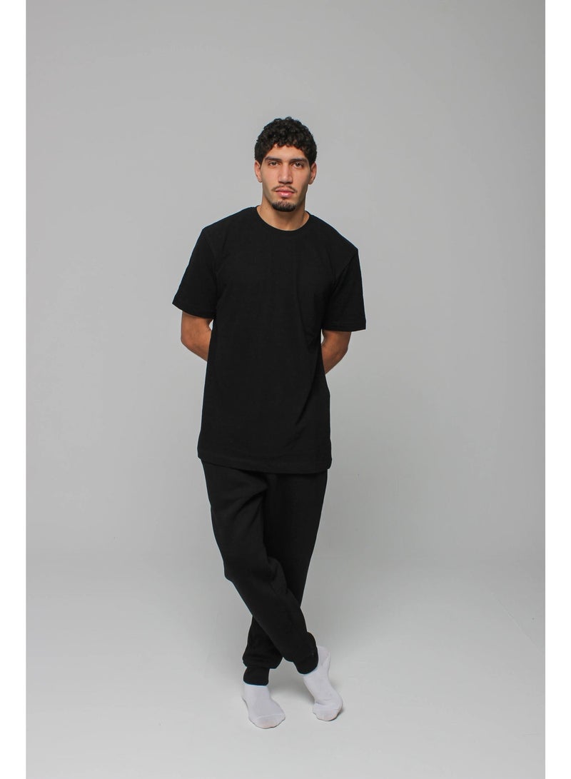 Basic Look Heavy weight textured t-shirt - Image 3